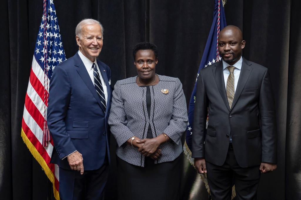 Uganda's vice president meets US president, Joe Biden