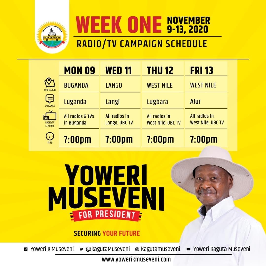president Museveni campaign program 