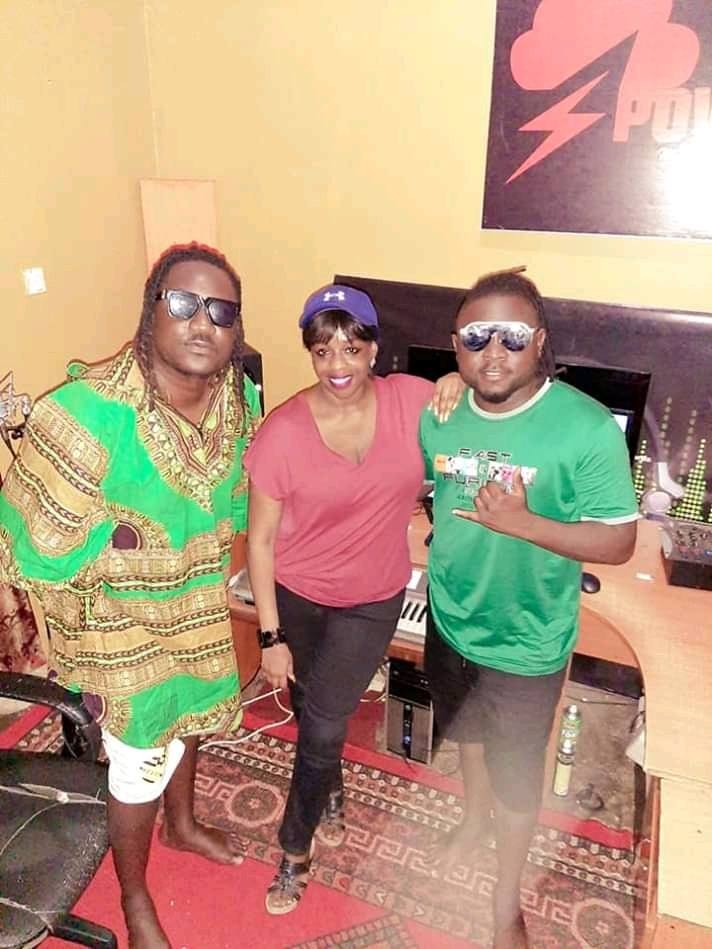 Angella Katatumba with the Kent and Flosso duo
