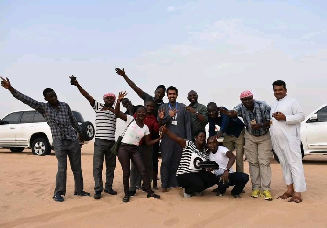 Ugandans having a good time in the Dubai deserts 