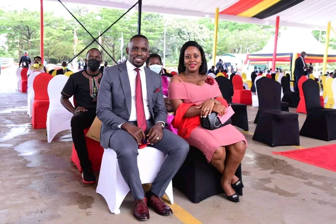 Joel and his wife at the Swearing in ceremony for newly elected Members of Parliament last month
