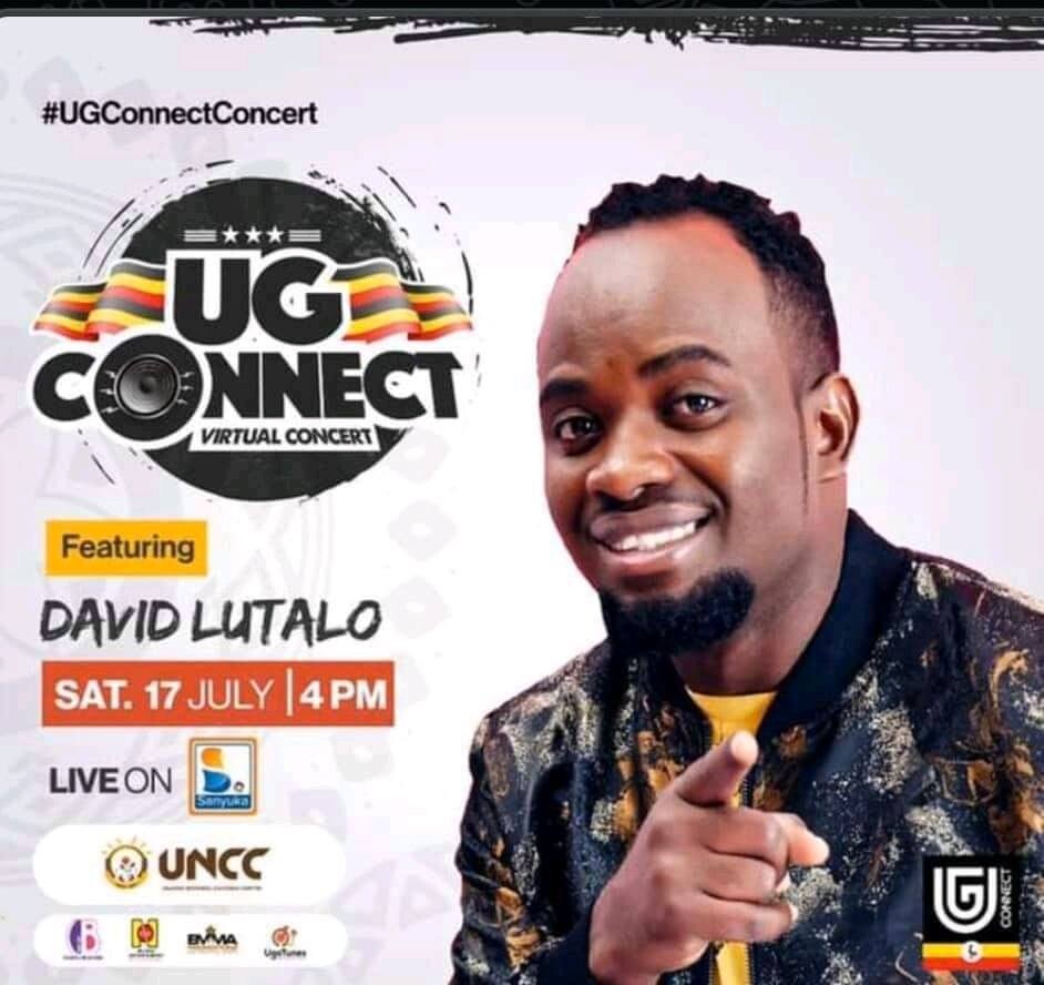 David Lutalo appears on the concert's poster before he withdrew his participation