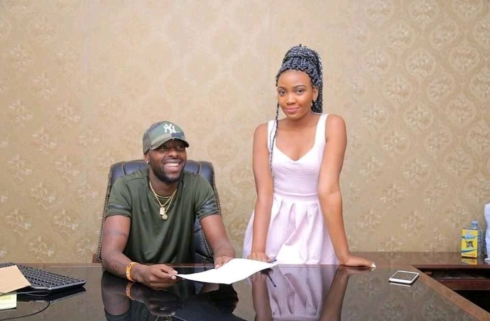 Eddy Kenzo signs Pia Pounds to his record label inJanuary 2018