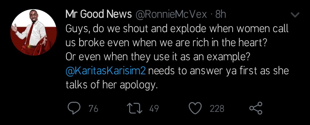 Ronnie's tweet.
