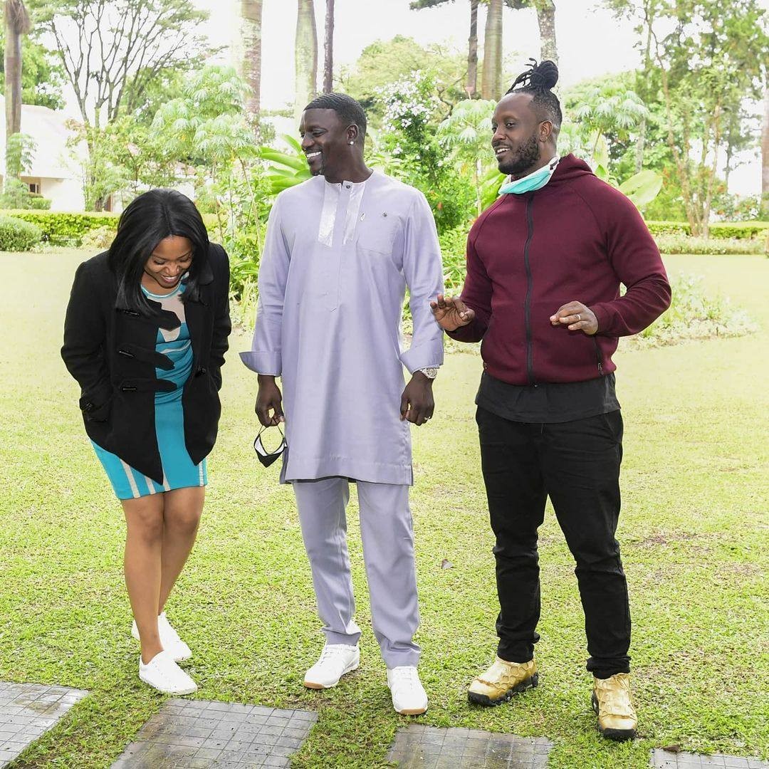 Zuena, Akon and Bebe Cool in that order