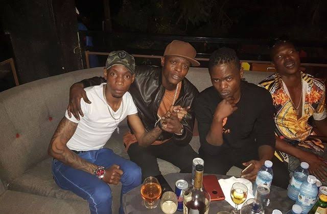 Bryan White, Chameleone and Weasel (in that order from the left) 