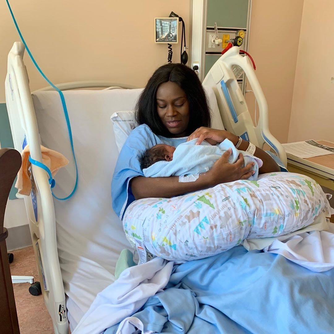 Juliana Kanyomozi with Her New Born Baby ????