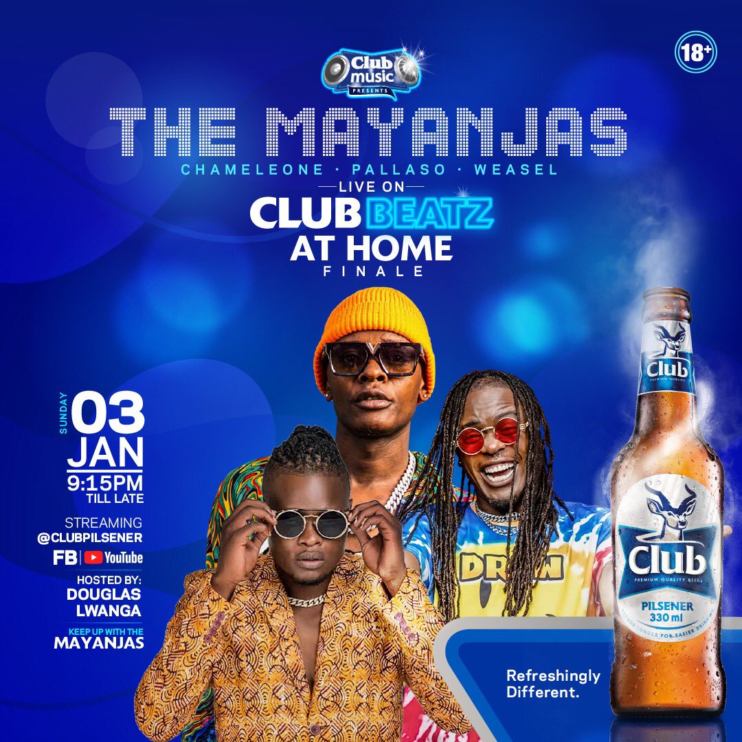 The MAYANJAs to headline Club beatz at home finale
