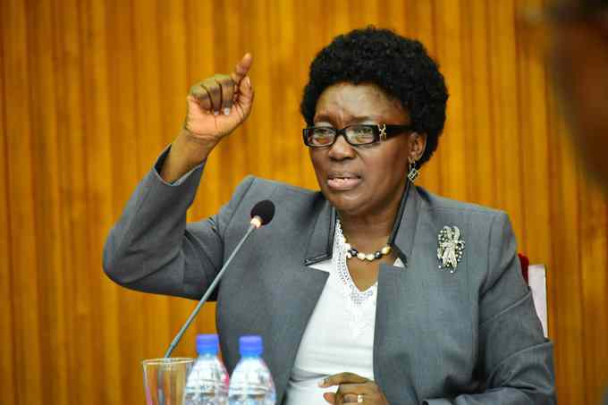 Rebecca Kadaga refuses to step down from speakership race.
