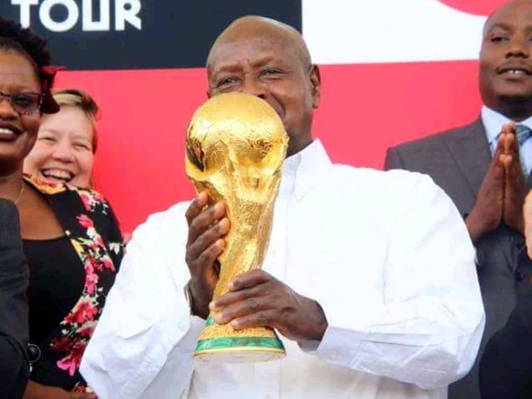 Museveni Lifts World Cup Twice, More than Messi and Ronaldo.