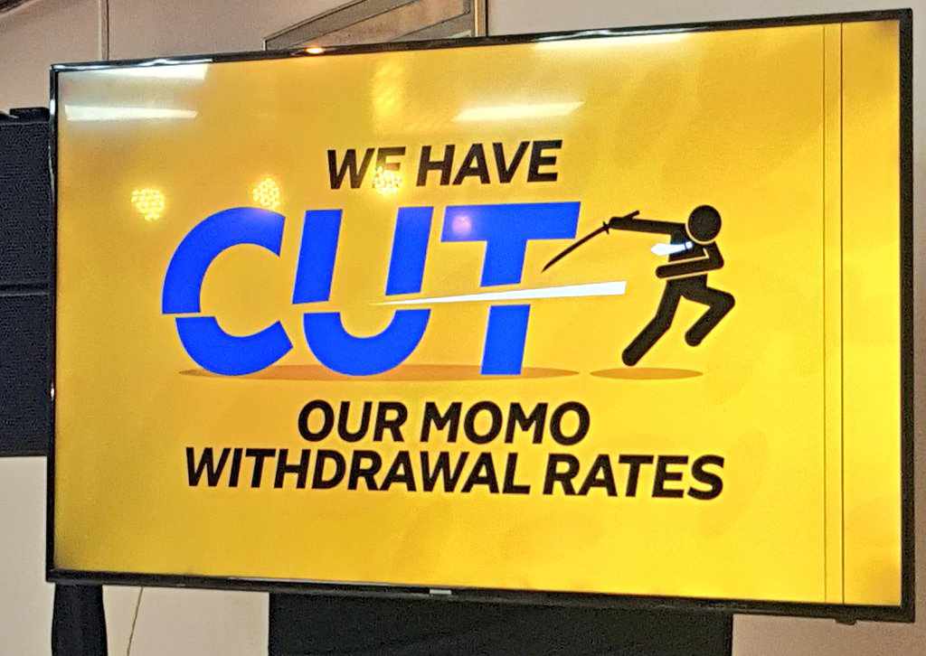 MTN reduces on it's mobile money charges.