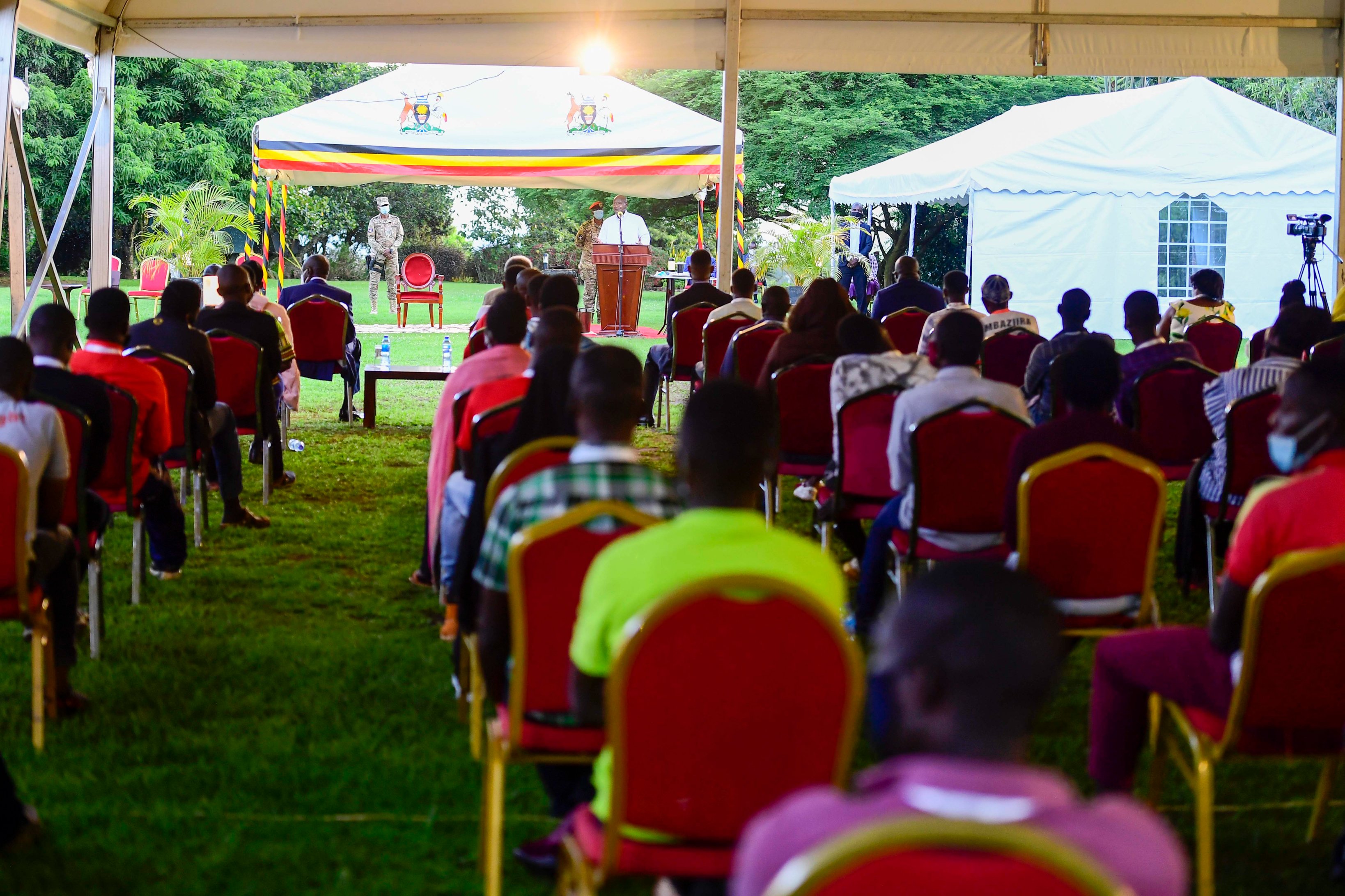 President Museveni meets NUP members at State House