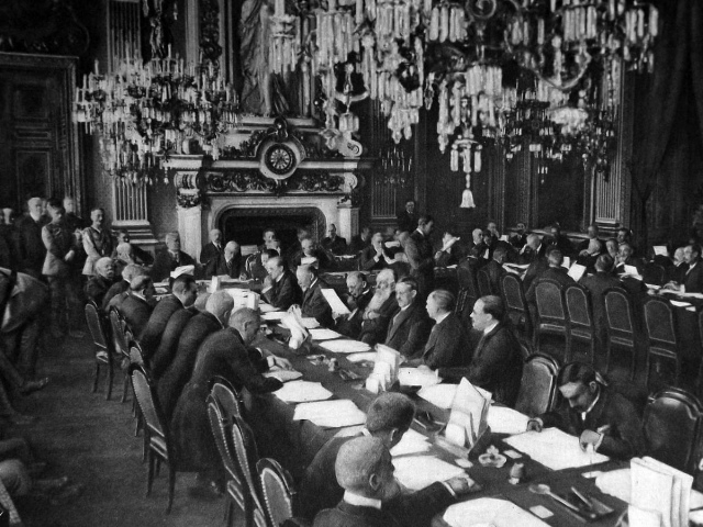 Today in History. Post World War 1 peace conference begins in Paris.