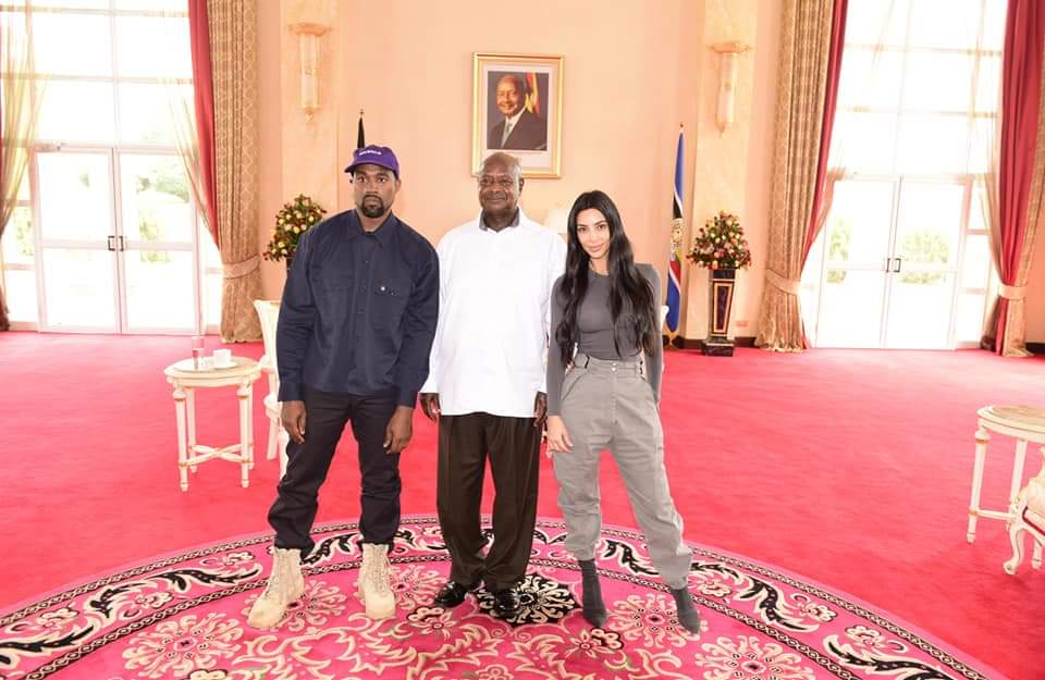 Hospitality at it's Best as Museveni Meets Kanye and Kim Kardashian