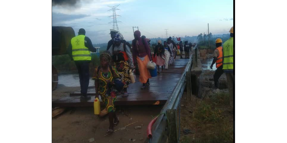 1 STEP AT A TIME: Katonga Bridge partly open for only Pedestrians!