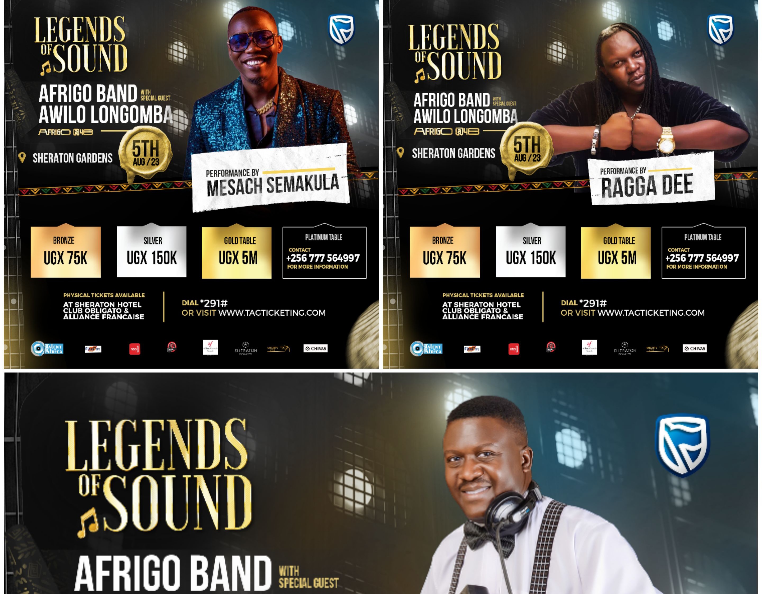 Ragga Dee, Mesach and DJ Alberto join Afrigo Band and Awilo Longomba in Legends of Sound Concert