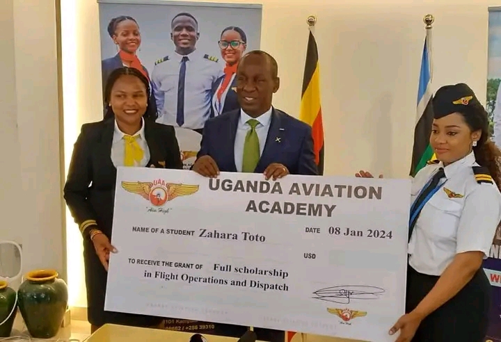 Zahara Totto bags scholarship at Uganda Aviation Academy