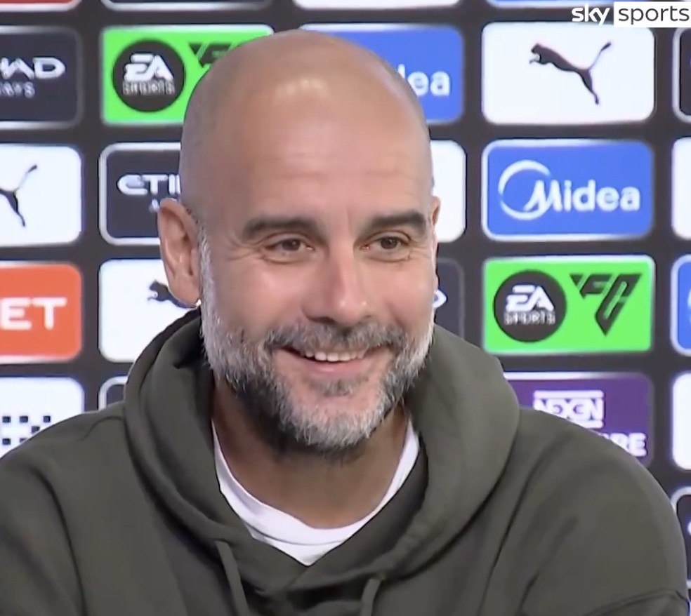 Pep Guardiola is contented with Manchester City.