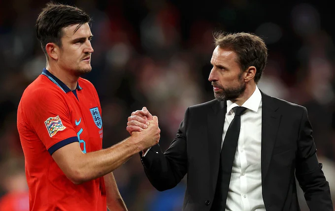 Harry Maguire addresses Gareth Southgate over Manchester United links.