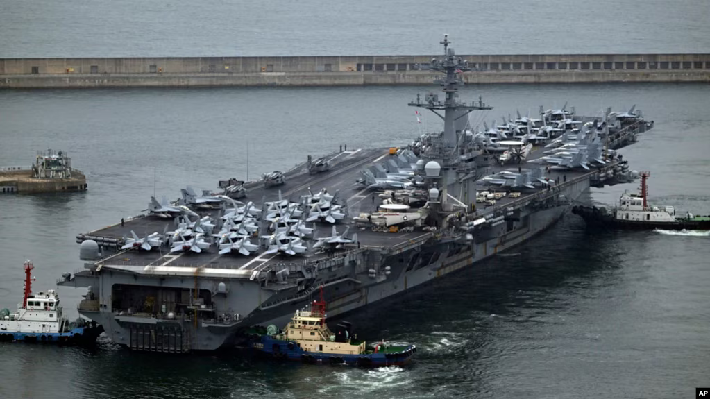 US Aircraft Carrier Arrives in South Korea Amid Heightened Tensions with North Korea and Russia